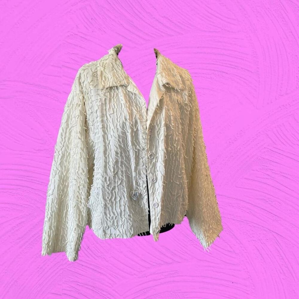 Silverstream White Button Up Jacket 100% Cotton